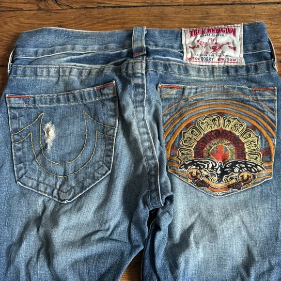 Vintage True religion Bobby jeans made in USA size 30/33 $45 - Picture 1 of 10